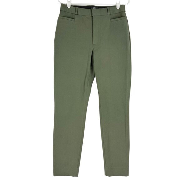 Banana Republic Women's Stretch Pockets High-Rise Green Slim Sloan Pants Size 8 - Picture 1 of 10